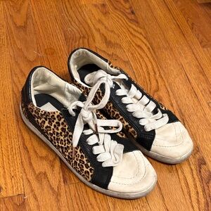 Dolce Vita Leopard and Black Women's Sneakers